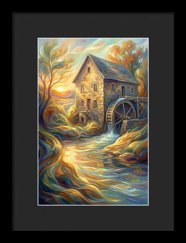 Grain Mill At Dusk