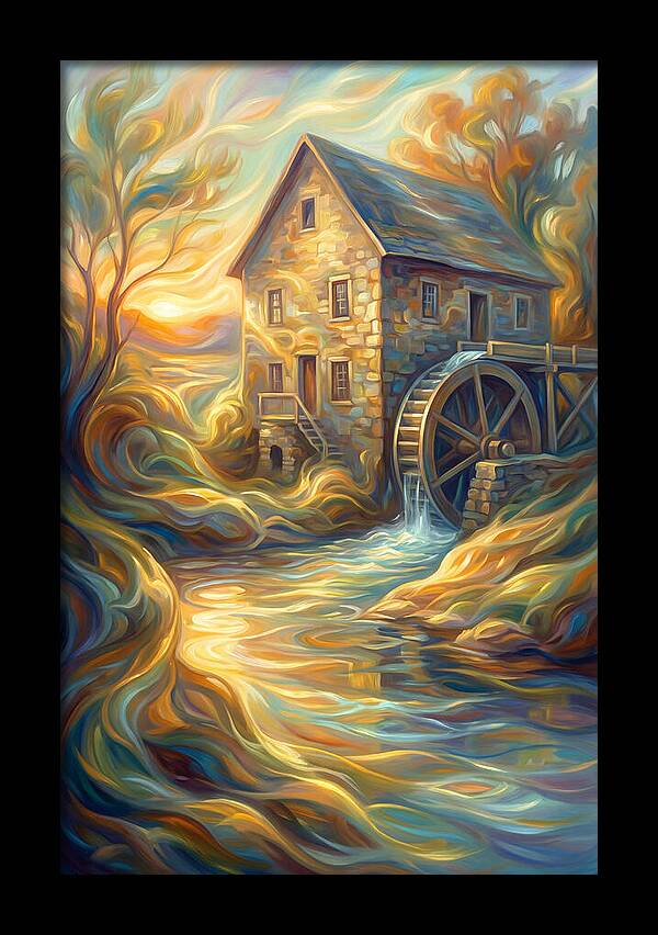 Grain Mill At Dusk