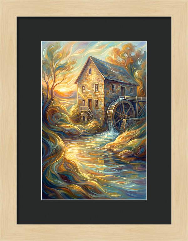 Grain Mill At Dusk