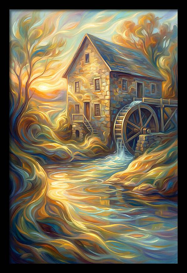 Grain Mill At Dusk