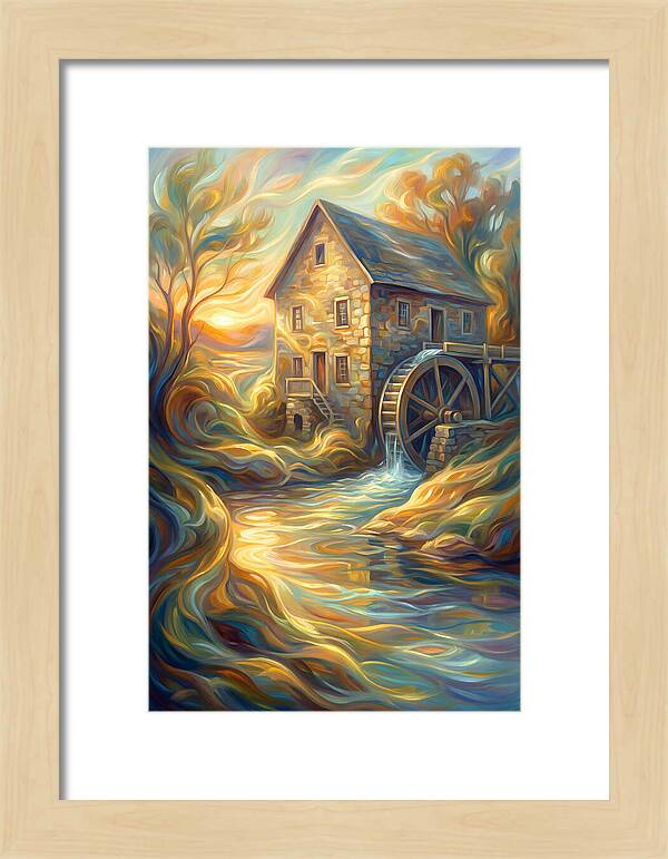 Grain Mill At Dusk