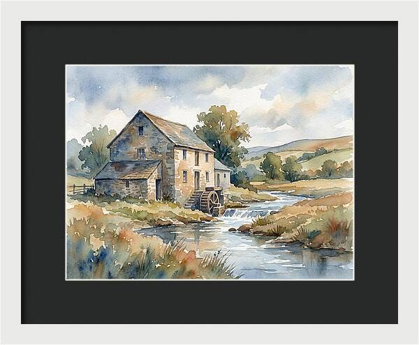 Grain Mill By The Stream