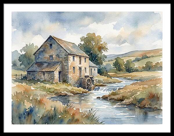 Grain Mill By The Stream