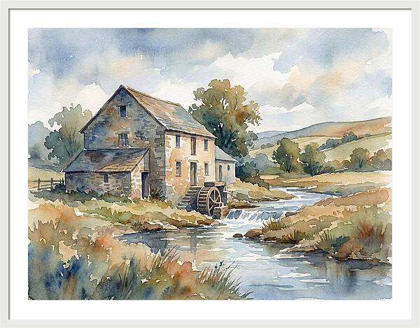 Grain Mill By The Stream