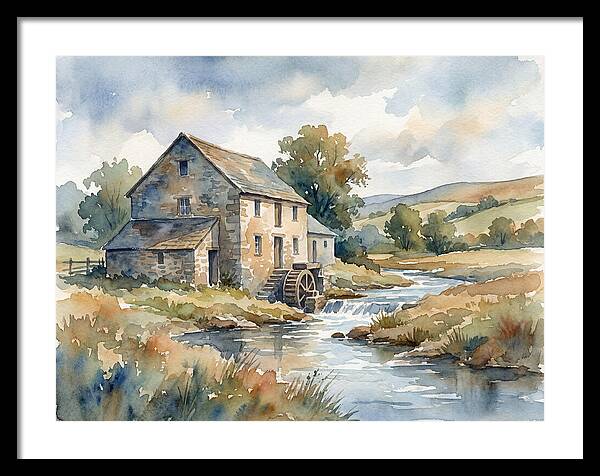 Grain Mill By The Stream