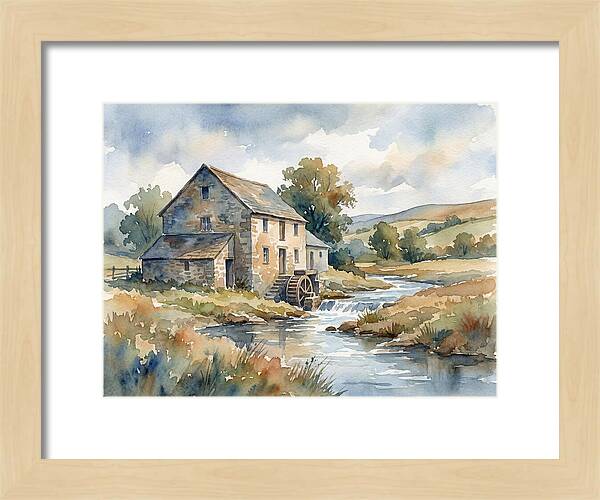 Grain Mill By The Stream