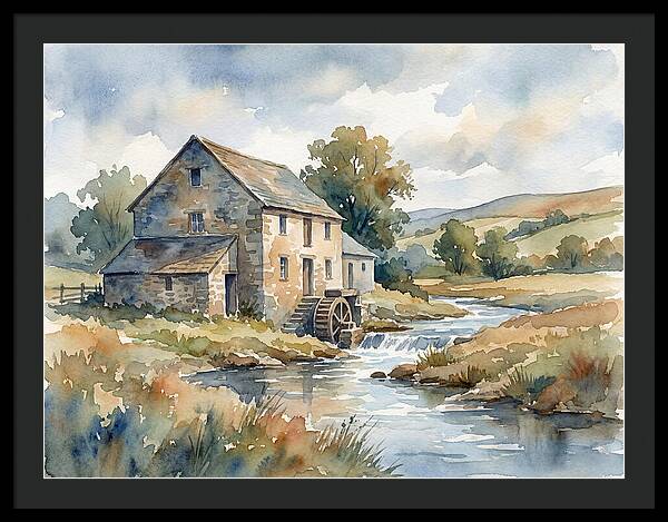 Grain Mill By The Stream
