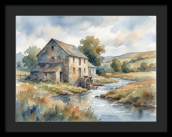 Grain Mill By The Stream