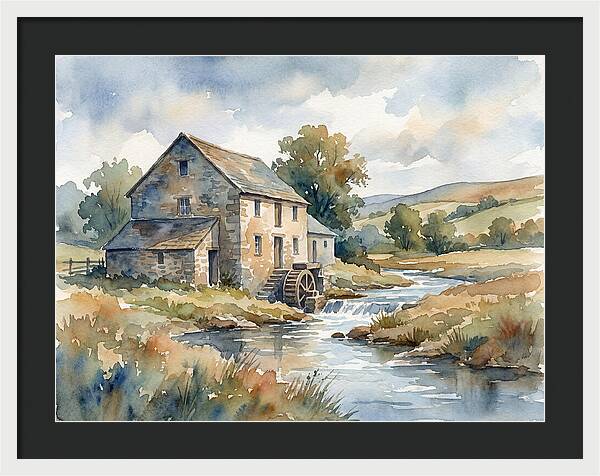 Grain Mill By The Stream