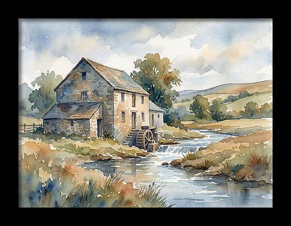 Grain Mill By The Stream