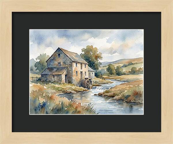 Grain Mill By The Stream