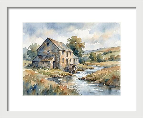 Grain Mill By The Stream