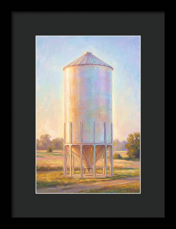 Grain Silo At Dusk