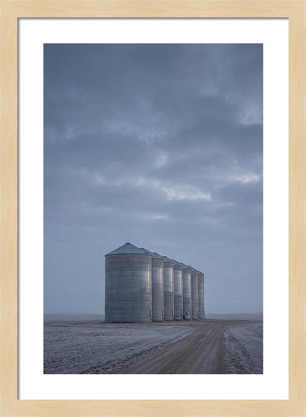 Grain Silos On The Prairie
