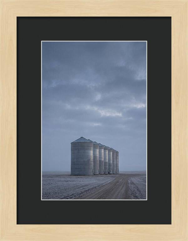 Grain Silos On The Prairie