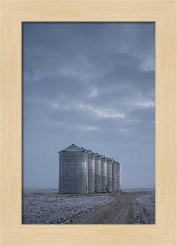 Grain Silos On The Prairie