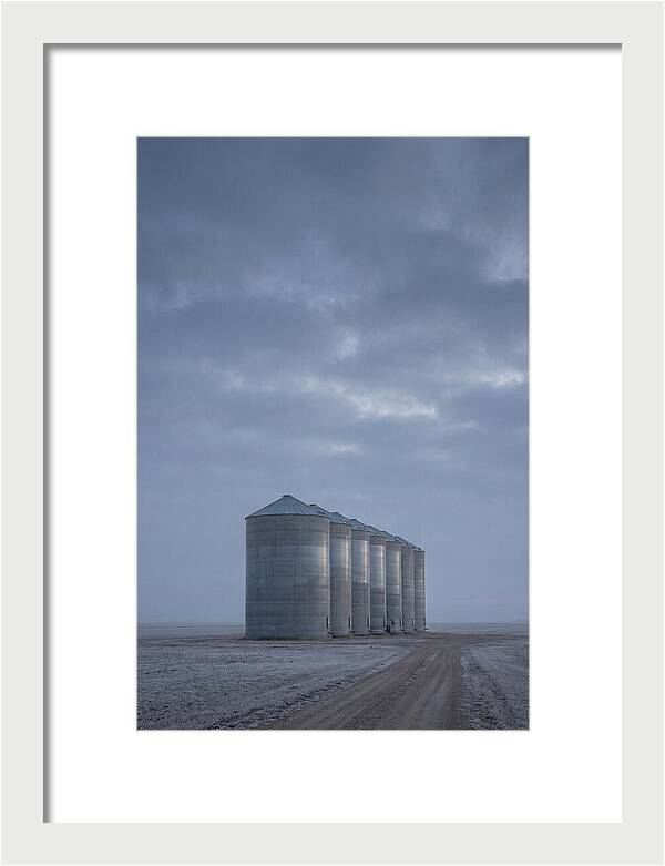 Grain Silos On The Prairie