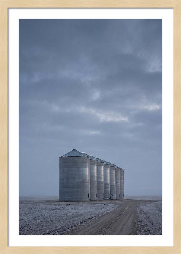 Grain Silos On The Prairie