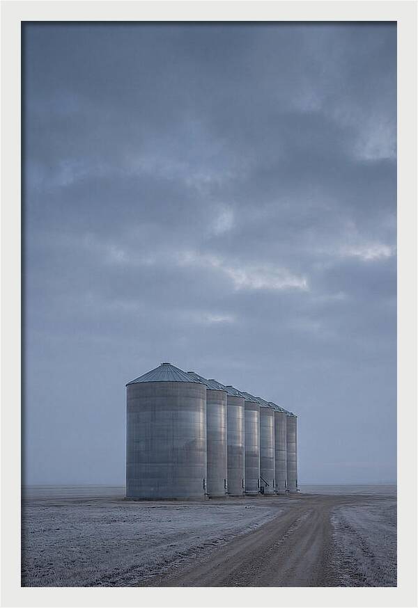Grain Silos On The Prairie