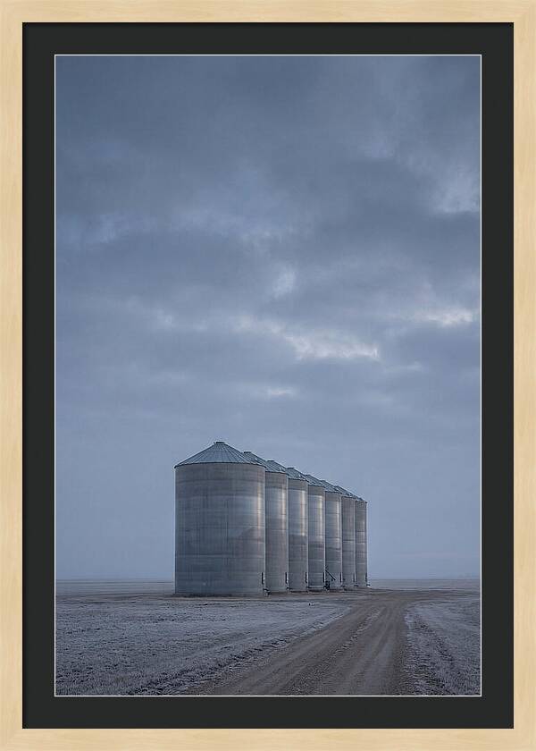 Grain Silos On The Prairie