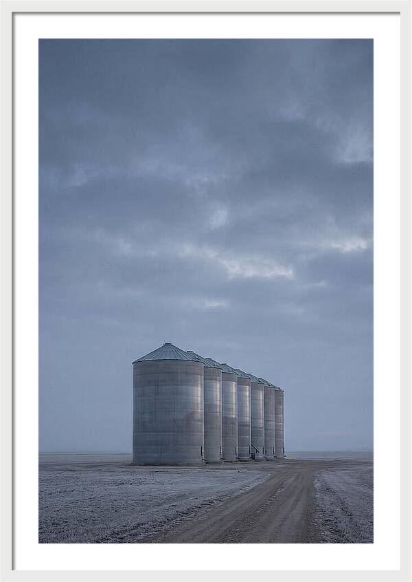 Grain Silos On The Prairie