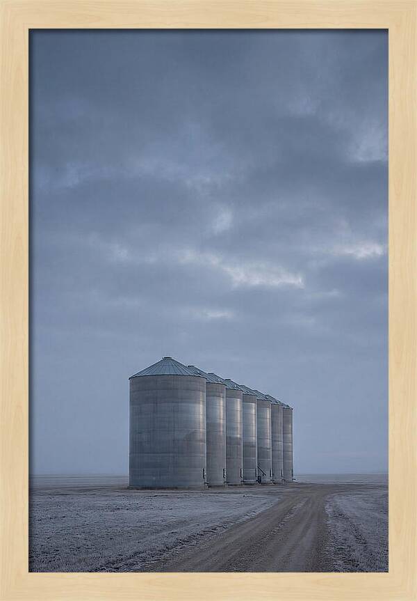 Grain Silos On The Prairie
