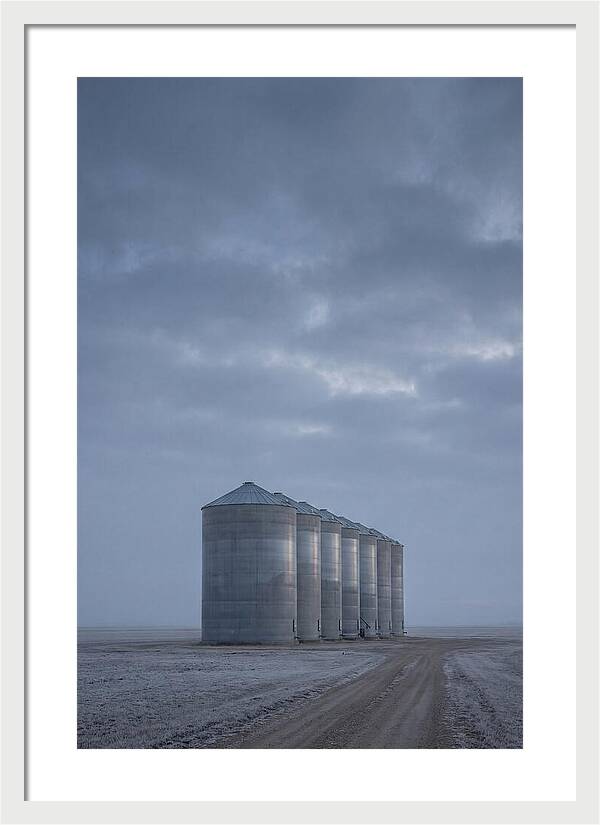 Grain Silos On The Prairie