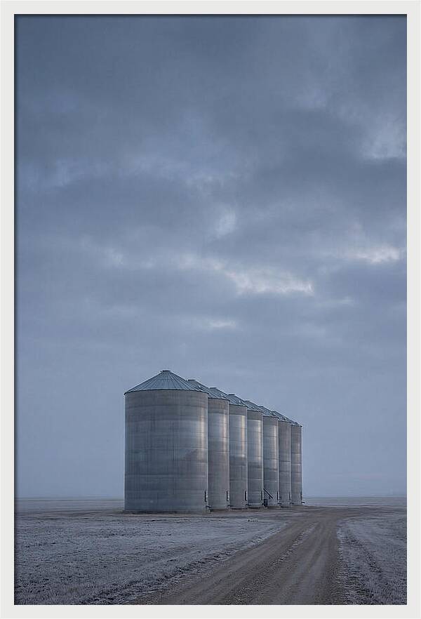 Grain Silos On The Prairie