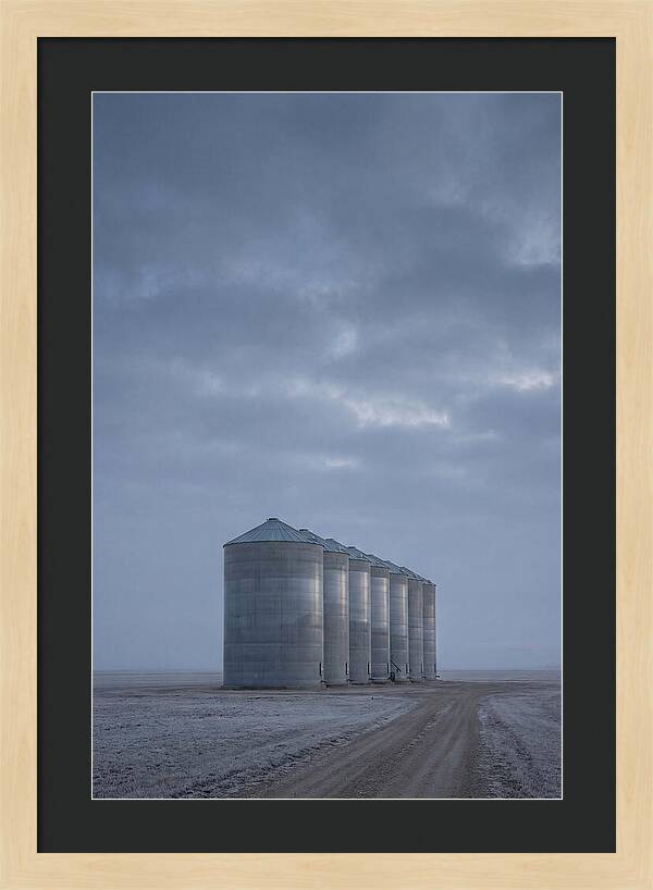 Grain Silos On The Prairie