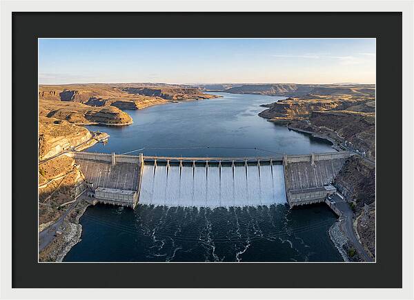 Grand Coulee Dam At Sunset