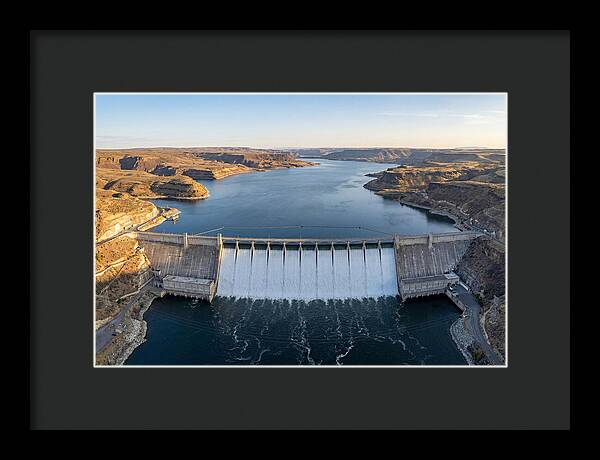 Grand Coulee Dam At Sunset