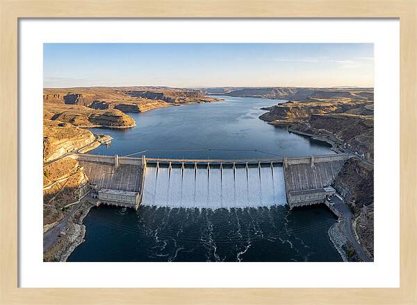 Grand Coulee Dam At Sunset