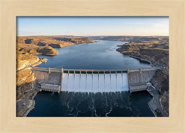 Grand Coulee Dam At Sunset
