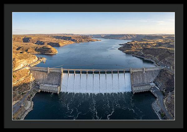 Grand Coulee Dam At Sunset
