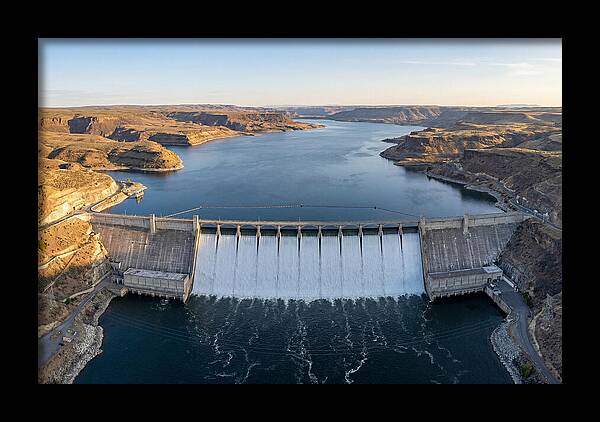 Grand Coulee Dam At Sunset