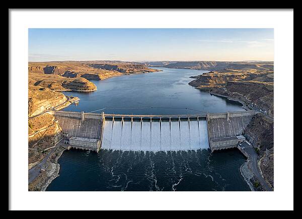 Grand Coulee Dam At Sunset