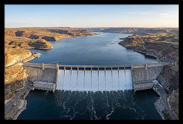 Grand Coulee Dam At Sunset