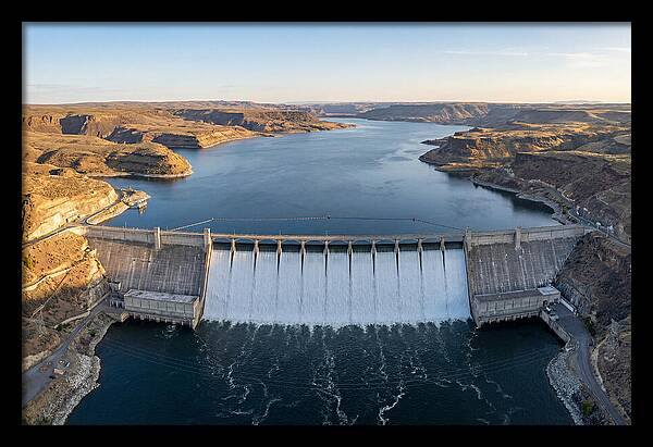 Grand Coulee Dam At Sunset