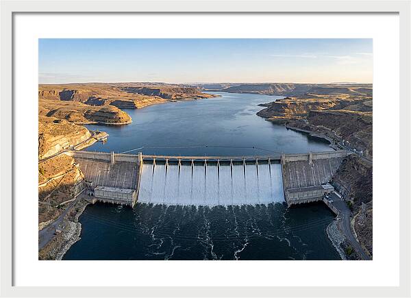 Grand Coulee Dam At Sunset