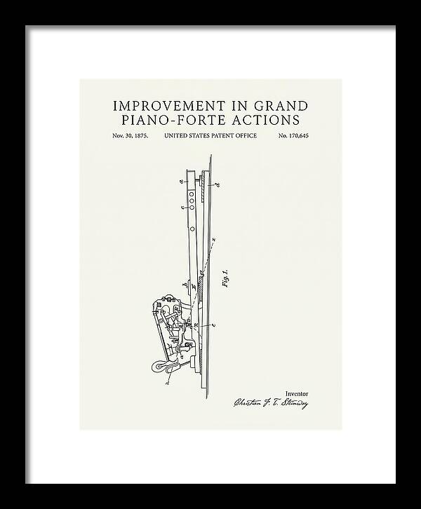 Grand Piano Action Steinway Minimalist Patent Us170645a