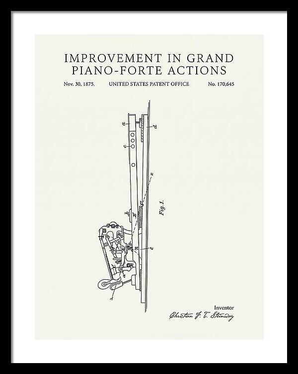 Grand Piano Action Steinway Minimalist Patent Us170645a