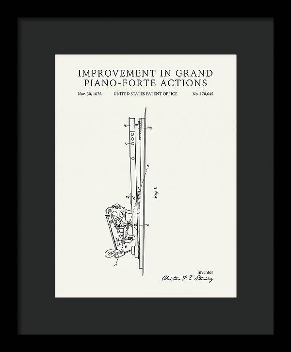 Grand Piano Action Steinway Minimalist Patent Us170645a