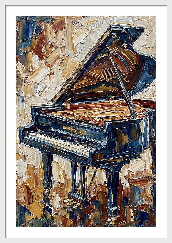 Grand Piano In Bold Colors