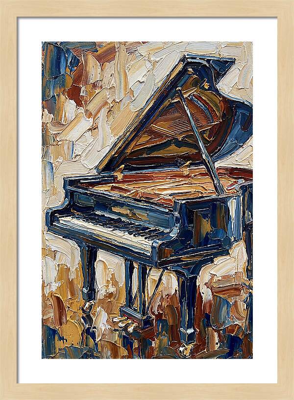 Grand Piano In Bold Colors