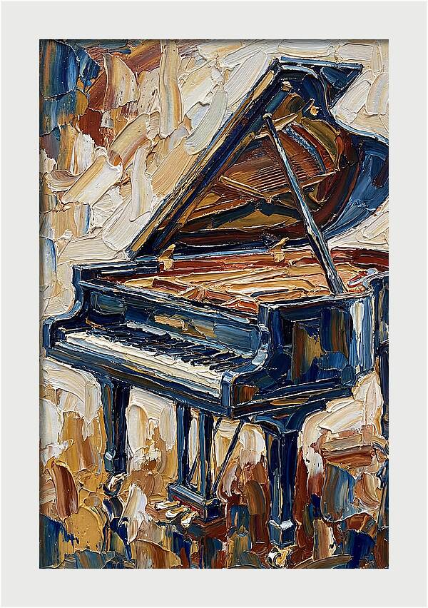 Grand Piano In Bold Colors