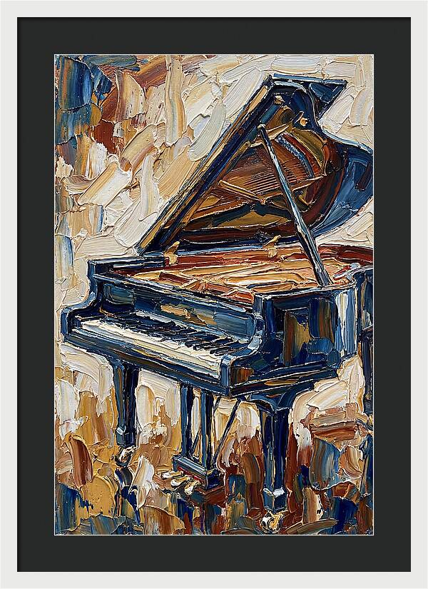 Grand Piano In Bold Colors
