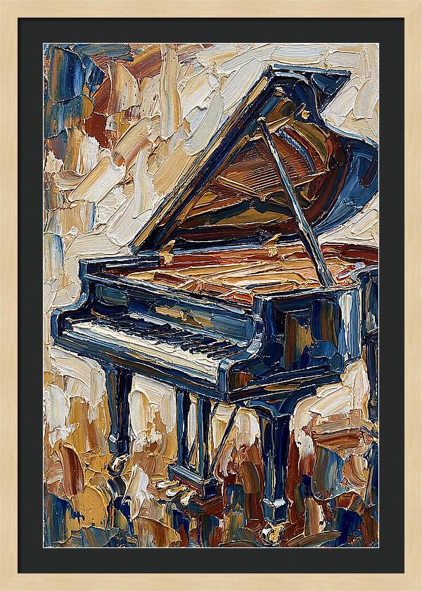 Grand Piano In Bold Colors