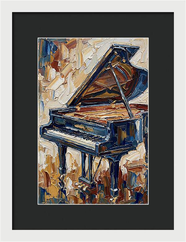 Grand Piano In Bold Colors