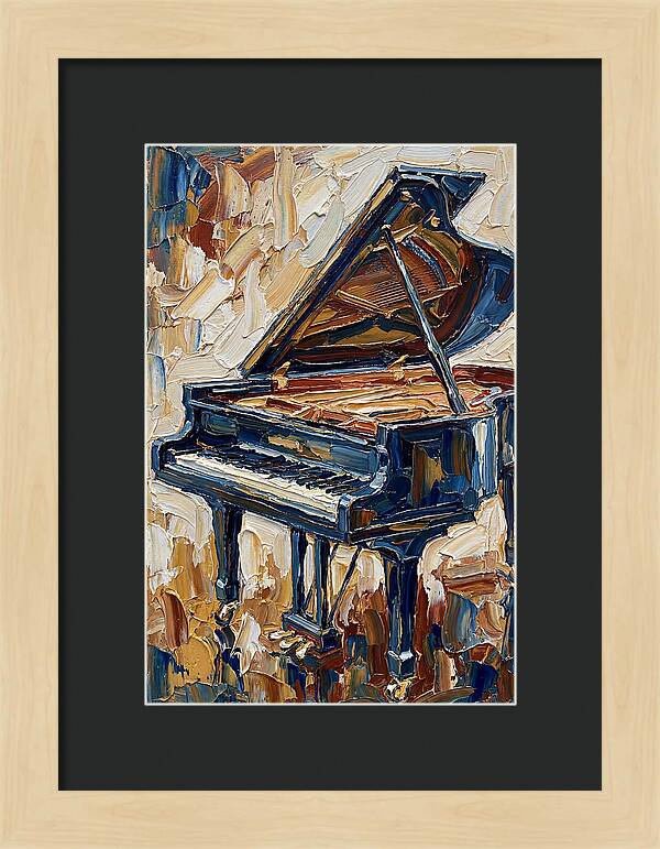Grand Piano In Bold Colors