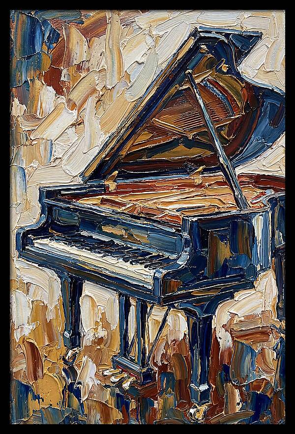 Grand Piano In Bold Colors